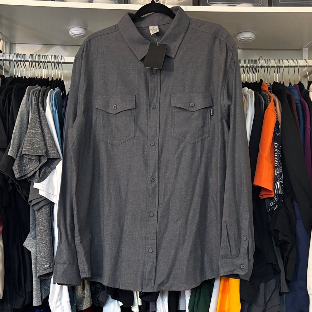 Hurley Charcoal Button-Up Shirt